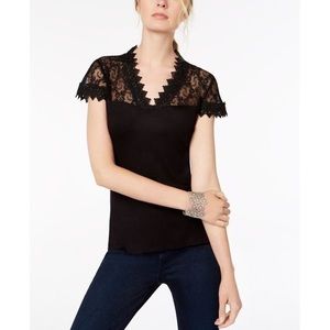 Inc Lace Yoke top New NWOT SZ: L